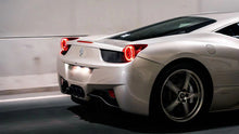 Load image into Gallery viewer, AlphaRex LED Tail Lights for Ferrari 458 Italia (2010-2015) Prismatic Nova Series with Sequential Signal - Smoke / Red Clear / Red Smoke Alternate Image