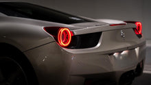 Load image into Gallery viewer, AlphaRex LED Tail Lights for Ferrari 458 Italia (2010-2015) Prismatic Nova Series with Sequential Signal - Smoke / Red Clear / Red Smoke Alternate Image