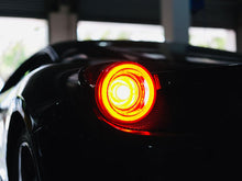 Load image into Gallery viewer, AlphaRex LED Tail Lights for Ferrari 458 Italia (2010-2015) Prismatic Nova Series with Sequential Signal - Smoke / Red Clear / Red Smoke Alternate Image