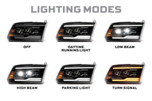 Load image into Gallery viewer, Morimoto Projector LED Headlights for Dodge Ram 1500 / HD (09-18) Ram 1500 Classic (19-24) XB Evo Hybrid LF2-520Y Alternate Image