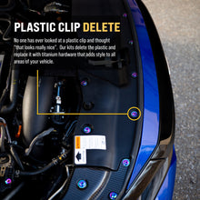 Load image into Gallery viewer, Fast Turn Fittings Engine Bay Hardware Kit for Honda Civic Si FC1 (2016-2021) Titanium Stage 1 - Black / Blue / Gold / Polished / Purple / Cosmic Burn / Oil Slick Alternate Image