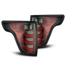 Load image into Gallery viewer, AlphaRex LED Tail Lights for Ford Explorer (2011-2015) Pro Series with Blinking Signal - Jet Black / Red Smoke Alternate Image
