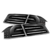 Load image into Gallery viewer, AlphaRex LED Tail Lights Tesla Model S (12-21) LUXX Series - Jet Black/Black Smoke/Black Red - Jet Black Alternate Image