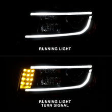 Load image into Gallery viewer, Anzo Projector Headlights Jeep Grand Cherokee (14-16) [w/ Plank Style Halo] Black or Chrome Alternate Image