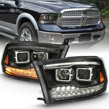 Load image into Gallery viewer, Anzo Dual Projector Headlights Ram 1500 (09-18) Ram 2500/3500 (10-18) LED Bar w/ Switchback Turn Signal - Black or Chrome Alternate Image