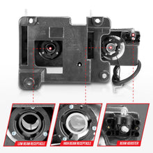 Load image into Gallery viewer, Anzo Headlights for Chevy Suburban / Yukon (92-99) Tahoe (95-99) Crystal with C-Bar LED Parking Light Chrome or Black Housing Alternate Image