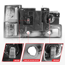 Load image into Gallery viewer, Anzo Headlights for Chevy C/K1500 2500 (94-98) C/K3500 / C3500HD (94-00) Crystal with or without Halo DRL - Black or Chrome Housing Alternate Image