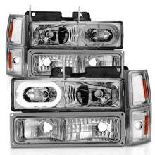 Load image into Gallery viewer, Anzo Headlights for Chevy C/K1500 2500 (94-98) C/K3500 / C3500HD (94-00) Crystal with or without Halo DRL - Black or Chrome Housing Alternate Image