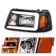 Load image into Gallery viewer, Anzo Headlights for Ford F100 Ranger (2001) Ranger (01-11) Crystal Plank Style Black or Chrome Housing Alternate Image