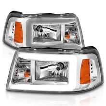 Load image into Gallery viewer, Anzo Headlights for Ford F100 Ranger (2001) Ranger (01-11) Crystal Plank Style Black or Chrome Housing Alternate Image