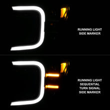 Load image into Gallery viewer, Anzo Full LED Projector Headlights for Ford F150 (18-20) C-Bar with Sequential - Chrome Housing 111521 Alternate Image