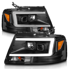 Load image into Gallery viewer, Anzo Projector Headlights for Ford F150 (2018-2020) C-Bar Daylight Running Light with Black or Chrome Housing Alternate Image