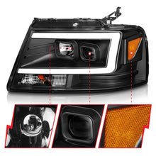 Load image into Gallery viewer, Anzo Projector Headlights for Ford F150 (2018-2020) C-Bar Daylight Running Light with Black or Chrome Housing Alternate Image