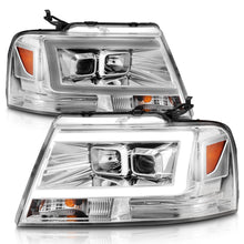 Load image into Gallery viewer, Anzo Projector Headlights for Ford F150 (2018-2020) C-Bar Daylight Running Light with Black or Chrome Housing Alternate Image