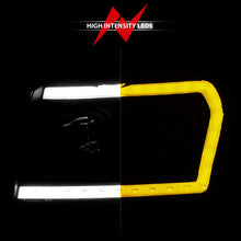Load image into Gallery viewer, Anzo Projector Headlights for Jeep Grand Cherokee (2005-2007) with Switchback Plank Style DRL &amp; Black Housing 111543 Alternate Image