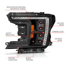Load image into Gallery viewer, Anzo Projector Headlights for Ford F150 (2018-2020) Z-Series Black Housing &amp; Clear Lens 111589X Alternate Image
