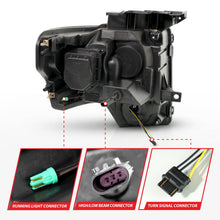 Load image into Gallery viewer, Anzo Projector Headlights for Ford F150 (2009-2014) Black Housing &amp; Clear Lens with Initiation &amp; Sequential 111629A Alternate Image