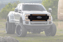 Load image into Gallery viewer, Morimoto DRL Grille Ford Super Duty (2020-2022) XBG LED - Gloss Black or Chrome Housing - Gloss Black / White DRL Alternate Image