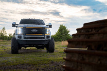 Load image into Gallery viewer, Morimoto DRL Grille Ford Super Duty (2020-2022) XBG LED - Gloss Black or Chrome Housing - Gloss Black / White DRL Alternate Image