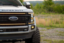 Load image into Gallery viewer, Morimoto DRL Grille Ford Super Duty (2020-2022) XBG LED - Gloss Black or Chrome Housing - Gloss Black / White DRL Alternate Image