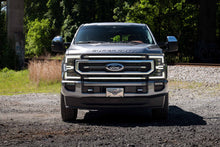 Load image into Gallery viewer, Morimoto DRL Grille Ford Super Duty (2020-2022) XBG LED - Gloss Black or Chrome Housing - Gloss Black / White DRL Alternate Image
