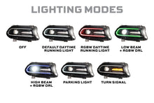 Load image into Gallery viewer, Morimoto Projector LED Headlights for Dodge Charger (2015-2023) with RGB Daytime Running Light Alternate Image