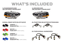 Load image into Gallery viewer, Morimoto Projector LED Headlights for Ford Mustang S550 (2018-2025) with Sequential Turn Signal Lights LF2-414 Alternate Image