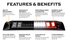 Load image into Gallery viewer, Morimoto LED Third Brake Light for Ram 1500 (2019-2026) X3B 3D Red Optics X3B65 Alternate Image