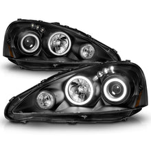 Load image into Gallery viewer, Anzo Projector Headlights Acura RSX (2005-2006) w/ LED Halo &amp; Accents 121197 Alternate Image
