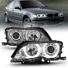 Load image into Gallery viewer, Anzo Projector Headlights BMW 325i 330i Sedan E46 (02-05) [w/ LED Halo] Black or Chrome Alternate Image
