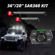 Load image into Gallery viewer, XKGlow SAR 360 Degrees Light Bar Kit/ Emergency Search &amp; Rescue Light System - 20"/ 36"/ 52" Bar + Controller Alternate Image