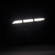Load image into Gallery viewer, AlphaRex LED Projector Headlights for Ford Mustang S197 (2013-2014) MKII Nova Series with Sequential Signal - Alpha Black / Black Alternate Image