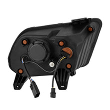 Load image into Gallery viewer, AlphaRex LED Projector Headlights for Ford Mustang S197 (2013-2014) MKII Nova Series with Sequential Signal - Alpha Black / Black Alternate Image