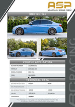 Load image into Gallery viewer, BC Racing ASP Height Adjustable Lowering Springs BMW F80 M3 F82 M4 RWD (2014-2020) HAS Kit with Optional Camber Plates - Retains EDC / Electronic Dampening - Without Front Camber Alternate Image