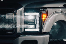 Load image into Gallery viewer, Morimoto Projector LED Headlights for Ford F250 / F350 / F450 Super Duty (2011-2016) XB Hybrid with Daytime Running Lights Alternate Image