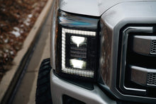 Load image into Gallery viewer, Morimoto Projector LED Headlights for Ford F250 / F350 / F450 Super Duty (2011-2016) XB Hybrid with Daytime Running Lights Alternate Image