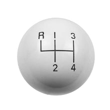 Load image into Gallery viewer, Hurst Shift Knob (4-Speed Upper Left Reverse) [3/8-16 Threads] White or Black/ Hurst Engraved - White Alternate Image