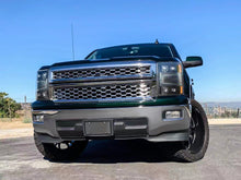 Load image into Gallery viewer, AlphaRex LED Projector Headlights Chevy Silverado 1500 (14-16) [3D Ice-Cube LED - NOVA Series w/ DRL] Black / Chrome / Jet Black - Black Alternate Image