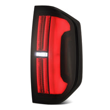Load image into Gallery viewer, AlphaRex LED Tail Lights for Toyota Tundra (2014-2021) Prismatic NOVA Series with Sequential Signal -  Alpha Black / Black / Black-Red Alternate Image