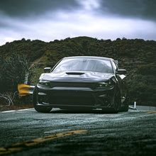 Load image into Gallery viewer, AlphaRex LED Projector Headlights for Dodge Charger (2015-2023) Luxx Series with Sequential Signal - Alpha Black / Black Alternate Image