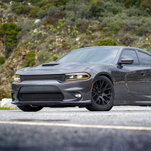 Load image into Gallery viewer, AlphaRex LED Projector Headlights for Dodge Charger (2015-2023) Luxx Series with Sequential Signal - Alpha Black / Black Alternate Image