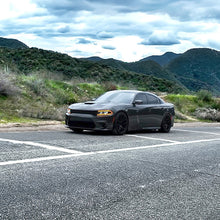 Load image into Gallery viewer, AlphaRex LED Projector Headlights for Dodge Charger (2015-2023) Luxx Series with Sequential Signal - Alpha Black / Black Alternate Image