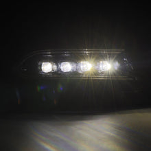 Load image into Gallery viewer, AlphaRex LED Projector Headlights for Dodge Charger (2015-2023) Nova Series with Sequential Signal - Alpha Black / Black Alternate Image