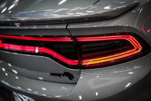 Load image into Gallery viewer, AlphaRex LED Tail Lights for Dodge Charger (2015-2023) Prismatic Nova Series with Sequential Signal - Black / Smoke Alternate Image