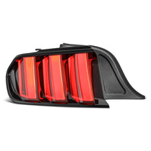 Load image into Gallery viewer, AlphaRex LED Tail Lights for Ford Mustang (2015-2023) Prismatic Nova Series with Sequential Signal - Alpha Black / Black Clear Alternate Image
