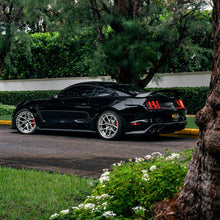 Load image into Gallery viewer, AlphaRex LED Tail Lights for Ford Mustang (2015-2023) Prismatic Nova Series with Sequential Signal - Alpha Black / Black Clear Alternate Image