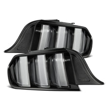 Load image into Gallery viewer, AlphaRex LED Tail Lights for Ford Mustang (2015-2023) Prismatic Nova Series with Sequential Signal - Alpha Black / Black Clear Alternate Image