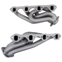 Load image into Gallery viewer, BBK 1-5/8" Shorty Headers Ford Mustang 5.0L (86-93) CARB/SMOG Legal - Titanium Ceramic or Polished Silver Ceramic - Titanium Ceramic Alternate Image