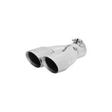 Load image into Gallery viewer, Flowmaster Exhaust Tip (2.5" Inlet / Dual Angle Cut Polished SS / 3" Long) Clamp On - 15307 - Default Title Alternate Image