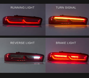 Auto Addict Tail Lights Chevy Camaro (16-18) Gen 6 Camaro Style / w/ Sequential Turn Signals / Umbra Style / Velox Style